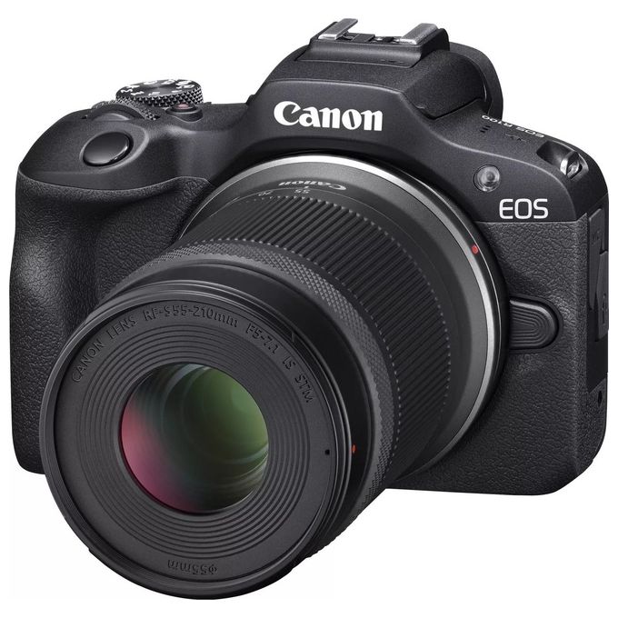Canon EOS R100 6052C023 Fotocamera Mirrorless Kit Doppio Obiettivo RF-S 18-45mm RF-S 55-210mm 24.1 MP 4K Wi-Fi Bluetooth colore Nero