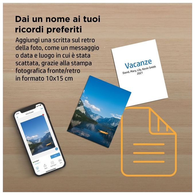 HP 2H2P6B ENVY Inspire 7921e Stampante Multifunzione Inkjet A4 15 ppm Wi-Fi Fronte Retro ADF 35 fogli colore Bianco