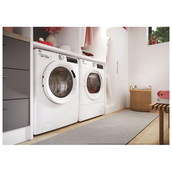Hoover HR4 H7A2TE-S H-DRY 350 Asciugatrice Pompa di Calore 7 Kg Classe A++ 16 Programmi Wi-Fi Slim (85x48x46,5 cm) colore Bianco