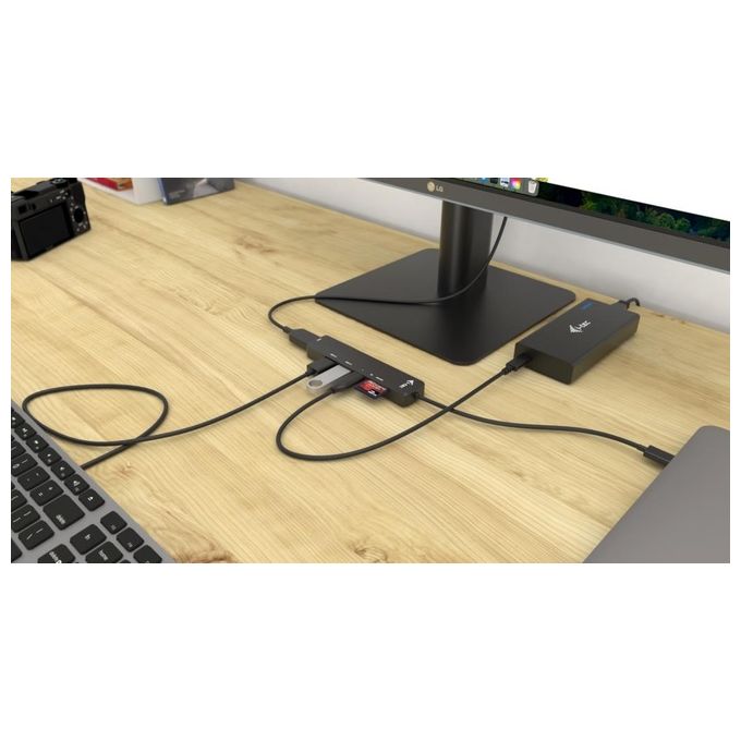 I-tec C31TRAVELEASYDOCKPD USB-C Travel Easy Dock 4K HDMI Power Delivery 60 W 1x USB 3.2 1x USB 2.0 SD microSD colore Nero