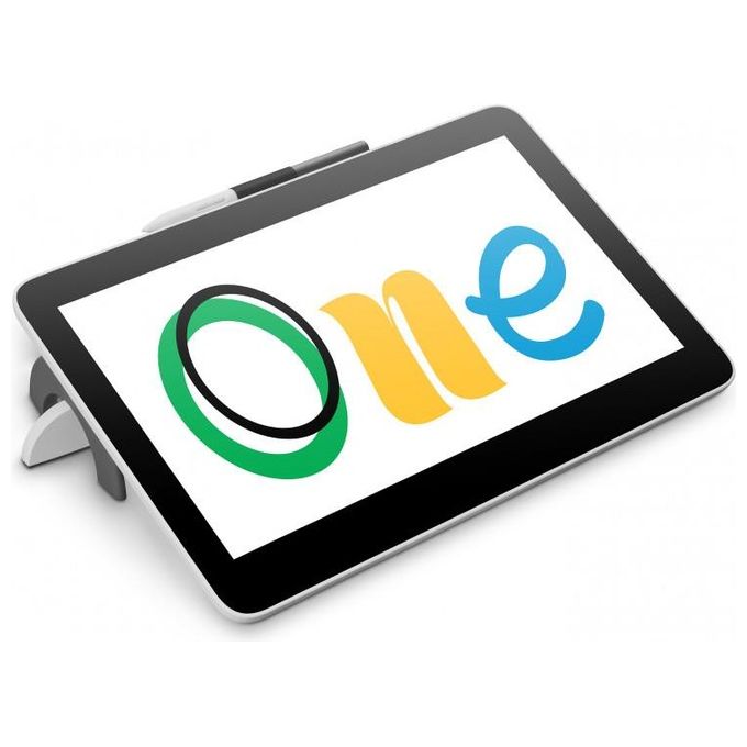 Wacom DTH134W0B One 13 touch Tavoletta Grafica Display Interattivo 13.3'' Full HD 1920x1080 2540 lpi Bianco