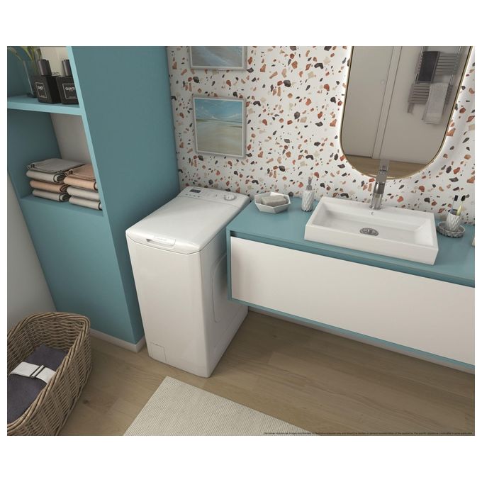 Candy Smart CST 272D3-1-11 Lavatrice a carica dall'alto 7Kg 1200 giri Classe C 16 programmi Sensore Kilo detector 41x60x86 Bianco