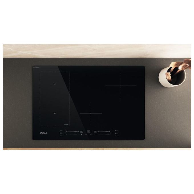 Whirlpool WL S2177 CPNE Piano cottura a induzione 77 cm 4 zone FlexiCook 6° Senso 7200 W colore Nero