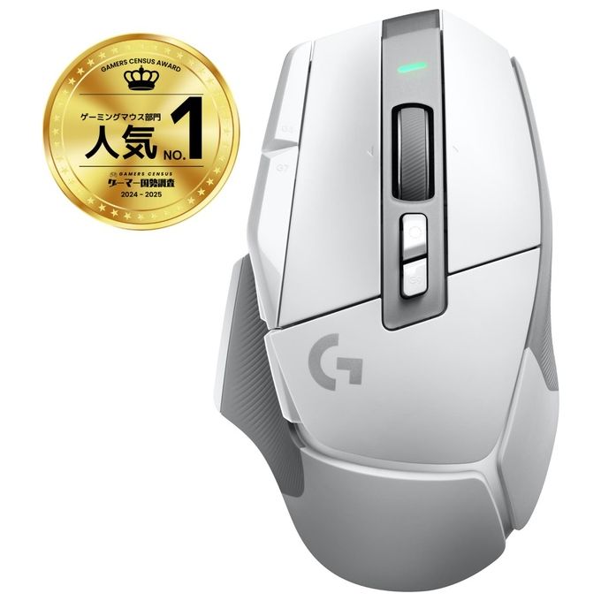 Logitech G 910-006190 G502 X LIGHTSPEED Mouse da gaming wireless 25600 DPI 13 pulsanti programmabili sensore HERO 25K colore Bianco