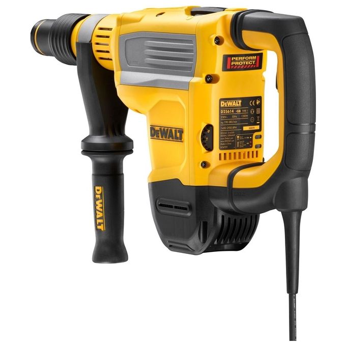 DEWALT D25614K-QS Martello Combinato SDS-max 1350 W 10,5 J con Sistema Antivibrazione AVC e Funzione ROTOSTOP colore Giallo-Nero