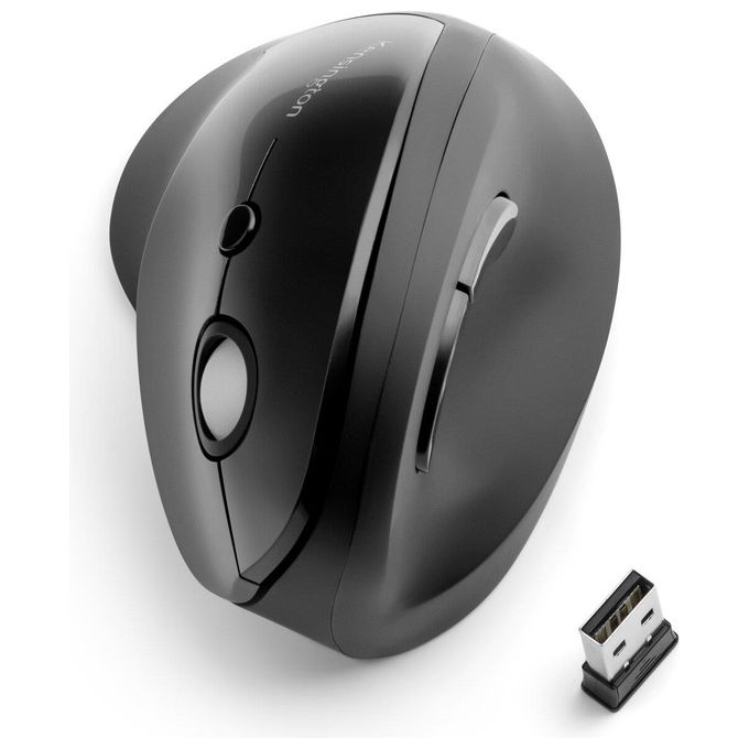 Kensington K75501EU Pro Fit Ergo Mouse Verticale Wireless 6 Tasti 1600 DPI colore Nero