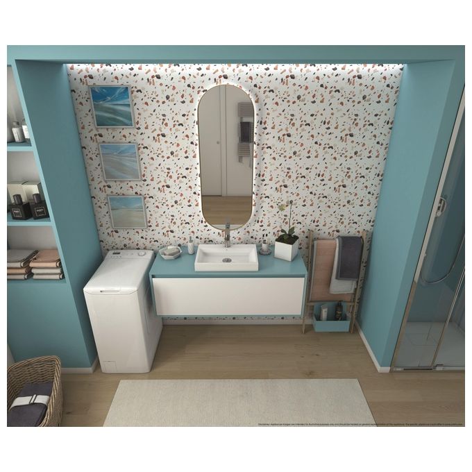 Candy Smart CST 272D3-1-11 Lavatrice a carica dall'alto 7Kg 1200 giri Classe C 16 programmi Sensore Kilo detector 41x60x86 Bianco
