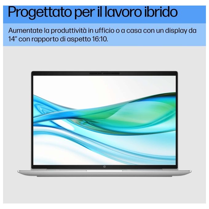 HP 9Y7B9ET ProBook 440 G11 Notebook 14'' Intel Core Ultra 5 125U 8 GB DDR5 256 GB SSD NVMe Wi-Fi 6E Windows 11 Pro colore Argento