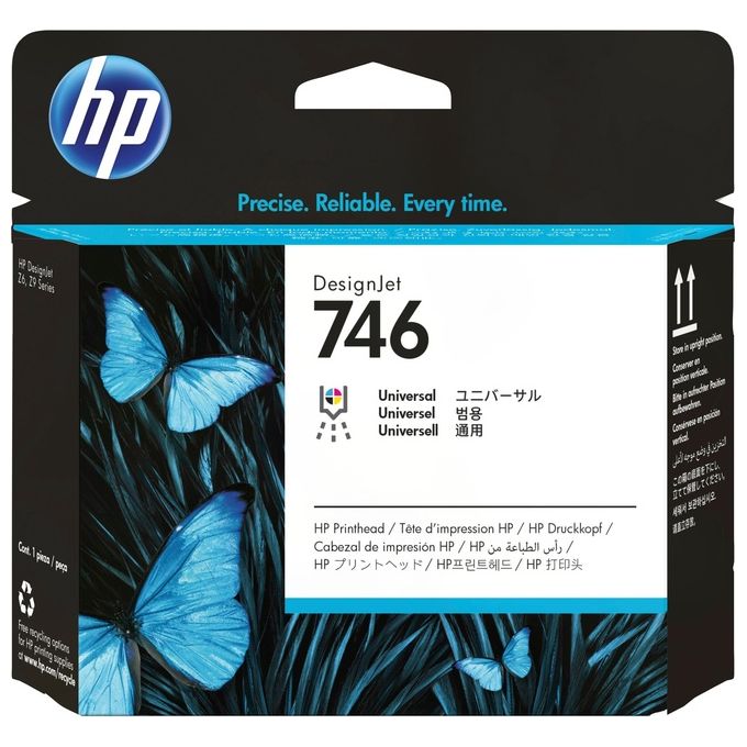 HP P2V25A DesignJet 746 Testina di Stampa per HP DesignJet Z6 Z6dr Z9+ Z9+dr inkjet colore Trasparente