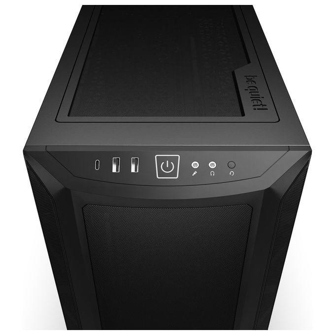 Be quiet! BGW60 Shadow Base 800 Case PC Midi Tower con 3 Ventole 140mm PWM USB 3.2 Gen 2 Type C Radiatori fino a 420mm Pannello Laterale in Vetro Temperato colore Nero