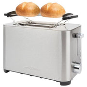 ProfiCook PC-TA 1251 Tostapane 2 Fette 750 W Fessure Extra Large Scongelamento Riscaldamento colore Acciaio Inox