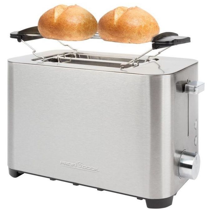 ProfiCook PC-TA 1251 Tostapane 2 Fette 750 W Fessure Extra Large Scongelamento Riscaldamento colore Acciaio Inox