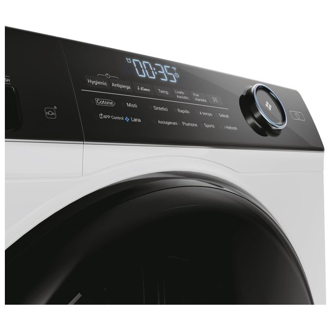Haier HD110-A2959E-IT I-Pro Serie 5 Asciugatrice Pompa di Calore 11 Kg Classe E Wi-Fi I-Refresh Hygienic (85x60x63 cm) colore Bianco