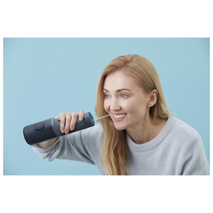 Panasonic EW-DJ66-A303 Serie 600 Irrigatore Orale a Ultrasuoni 200ml IPX7 5 Livelli di Pressione 2 Ugelli colore Blu Marino