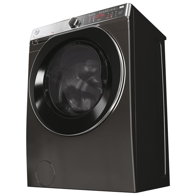 Hoover H5WPB447AMBCB8-S H-Wash 550 Lavatrice Carica Frontale 7 Kg 1400 rpm Classe A Inverter Vapore Wi-Fi (85x60x45 cm) colore Nero
