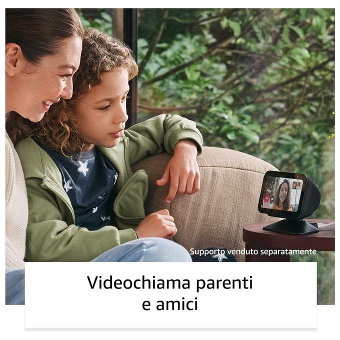 Amazon H97N6S Echo Show 5 3a Generazione Smart Display Touchscreen 5.5'' Alexa Wi-Fi Bluetooth 2 MP colore Antracite