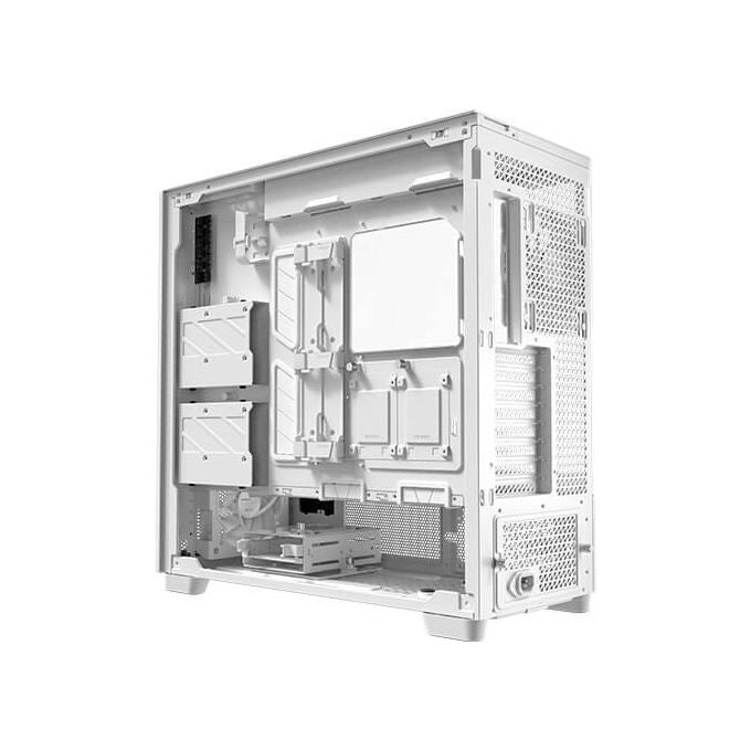 Antec FLUX PRO W Geh Antec FLUX PRO White Midi Tower con Design Flusso d'Aria Multidirezionale e Supporto GPU Verticale colore Bianco
