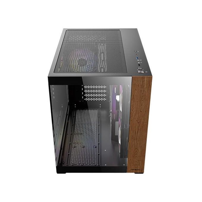 Antec CX600M Wood ARGB Midi Tower con Vetro Temperato e Finiture in Legno colore Nero
