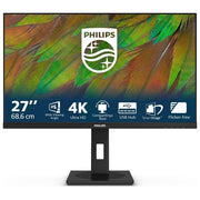 Philips 27B1N3800-00 Serie 3000 Monitor PC 27'' 4K Ultra HD IPS 3840 x 2160 Pixel HDR10 Altoparlanti Integrati USB Hub 3.2 Gen 1 VESA 100x100 mm Regolabile in Altezza colore Nero