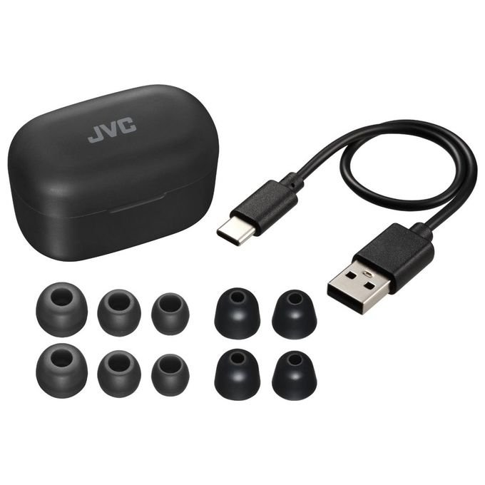 JVC HA-A25T Auricolari True Wireless In-ear Bluetooth 5.3 ANC IPX4 28h colore Nero