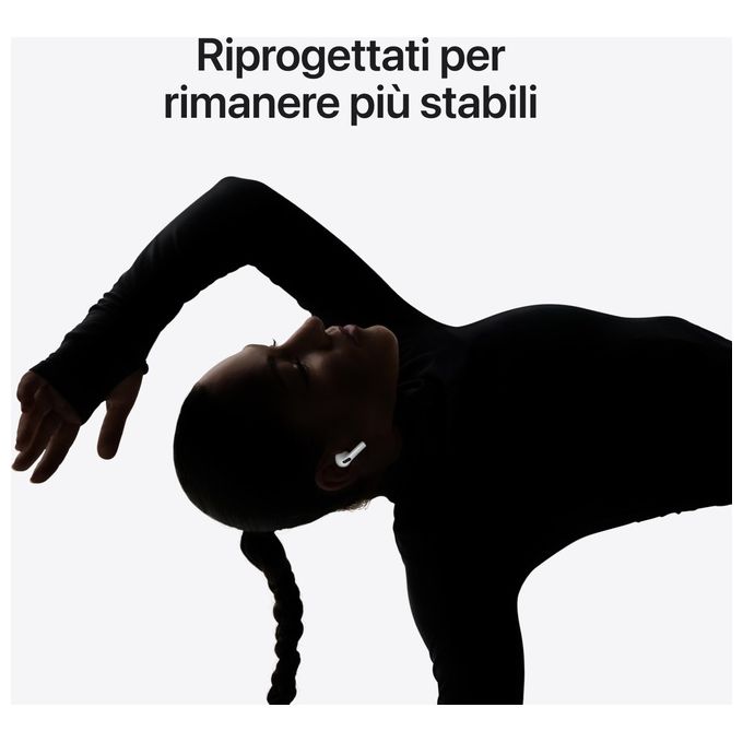 Apple MFHP4ZM-A AirPods Pro 3a Generazione Auricolari True Wireless Bluetooth 5.3 ANC Audio Spaziale IP57 autonomia 8h colore Bianco