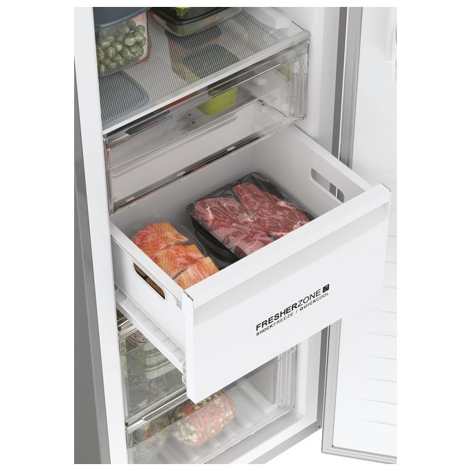 Haier H3F330SEH1 INSTASWITCH Congelatore Verticale 330 L 191 cm Classe E 38 dB NoFrost WiFi colore Grigio