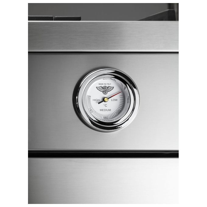 La Germania Americana AMN765EXT 70x60cm 5 Fuochi a Gas Forno Elettrico 56 Litri 9 Funzioni Classe Energetica A Inox