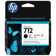 HP 3ED71A HP 712 Cartuccia Originale Inkjet 80 ml Inchiostro Pigmentato DesignJet T250 T230 T630 T650 colore Nero