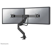 Neomounts DS75-450BL2 Braccio per Monitor 2 Schermi 17-32'' Regolabile Altezza Profondita' Rotazione 360° con Molla a Gas e Blocco 180° colore Nero