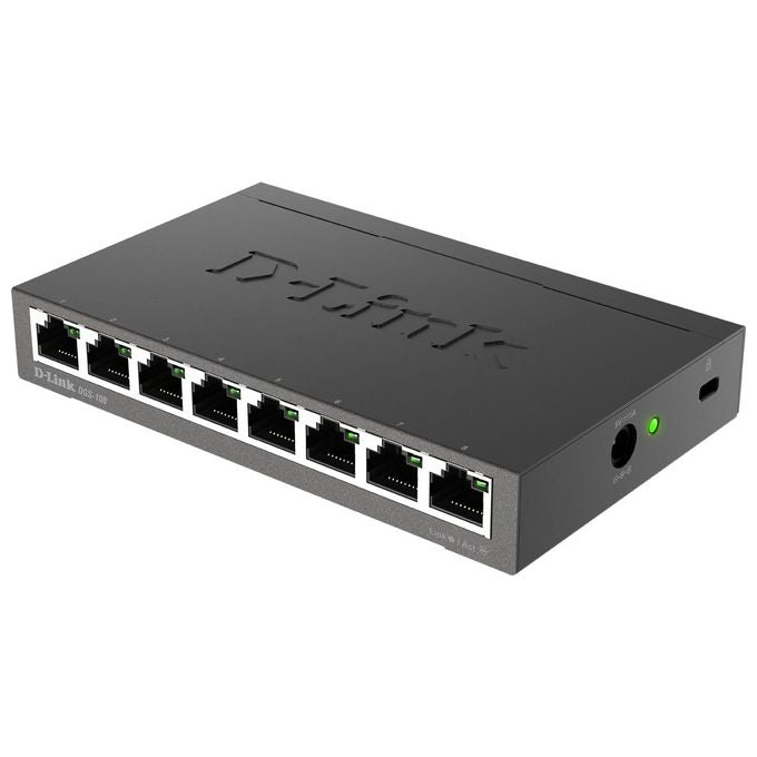 D-link 8-port 10-100-1000 Gigabit Metal Housing Desktop Switch