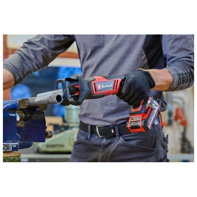 Einhell 4326315 TE-AP 18-13 Li-Solo Sega Universale a Batteria 18 V 3000 spm Motore Spazzolato cambio lama senza utensili colore Nero Rosso