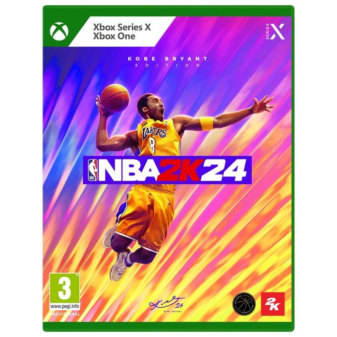 Take-Two Interactive XBSX-0190 NBA 2K24 Kobe Bryant Edition Standard Videogioco Sport per Xbox One Xbox Series X S con Modalita' Multiplayer Classificazione PEGI 3 colore Nero