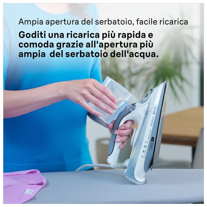 Braun 0127406003 TexStyle 5 Ferro a vapore 2800 W Piastra EloxalPlus Vapore 50 g-min Serbatoio 0,3 L colore Grigio