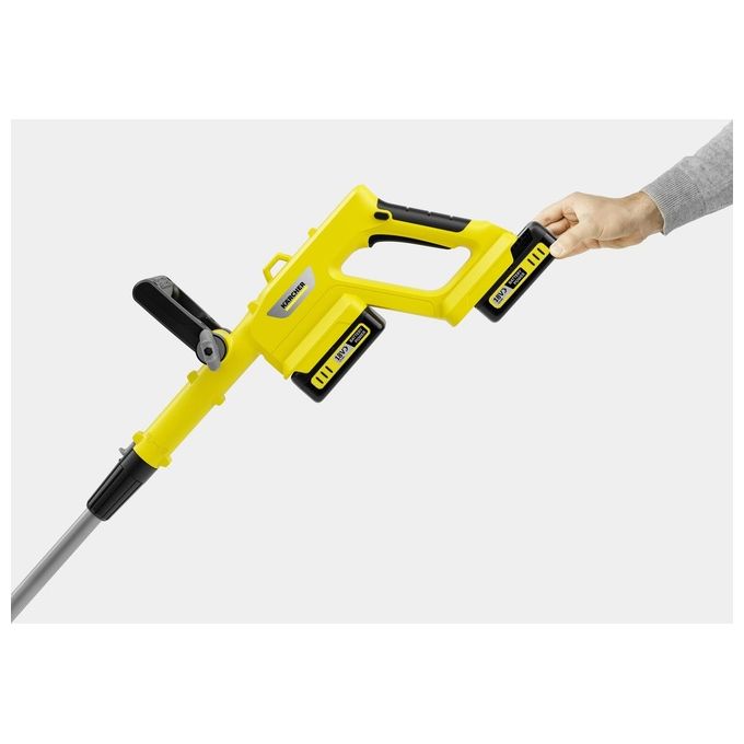 Kärcher 1.445-451.0 LTR 3-18 DUAL BATTERY SET Tagliabordi a Batteria 18 V 2 Batterie 30 cm Linea Automatica colore Nero Acciaio inox Giallo