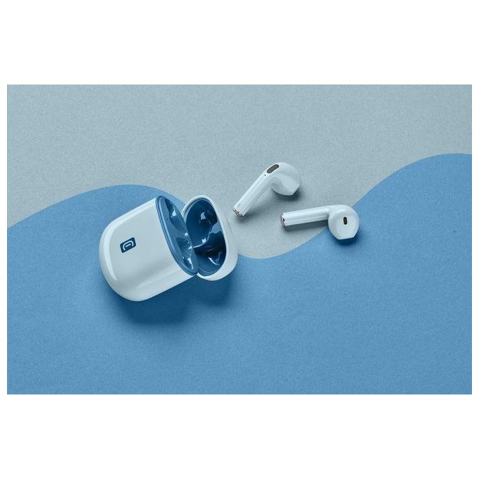 Cellularline BTTWSSMARTB Style Color Auricolari TWS Bluetooth 5.3 In-ear Microfono Custodia di Ricarica USB-C 24h colore Blu