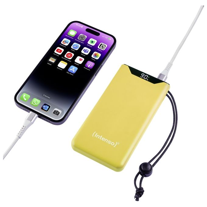 Intenso Powerbank F10000 Giallo 10000 mAh con USB-C a Tipo C