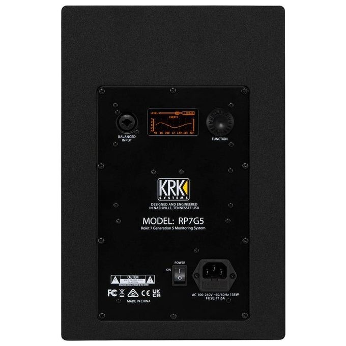 KRK RP7G5 Rokit RP7 G5 Monitor da Studio 2-vie 7'' 234 W 36 - 40000 Hz colore Nero