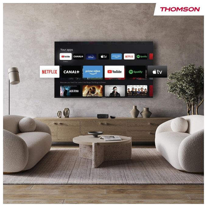 Thomson BOX PLUS 270G Streaming Box 4K Ultra HD Google TV Android 12 3GB 32GB Wi-Fi Dolby Vision colore Grigio