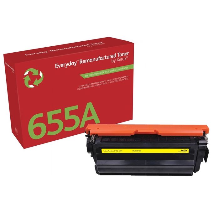Xerox CF452A Everyday Toner Rigenerato Compatibile con HP 655A Resa 10500 pagine colore Giallo
