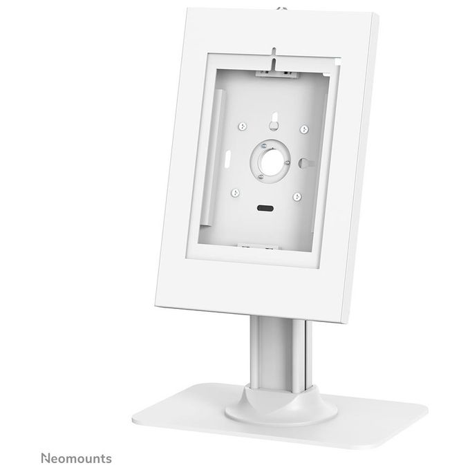 Neomounts 8717371449315 DS15-650WH1 Supporto da Scrivania Antifurto per Tablet 9.7-11 Pollici Rotazione 90° Inclinazione Regolabile Blocco a Spinta Gestione Cavi Integrata colore Bianco