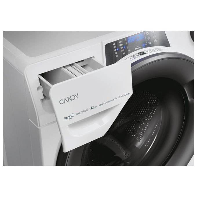 Candy RapidÓ PRO RP 6106BWMR8-S Lavatrice 10 kg 1600 Giri Caricamento Frontale Bianco
