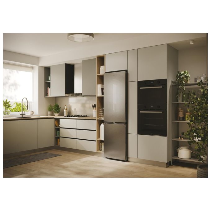Candy CNCQ2T518EX City Fresco 300 Frigorifero Combinato 279 L 182,5 cm Classe E 38 dB No Frost Multi Airflow colore Inox