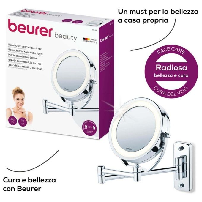 Beurer BS 59 Specchio Cosmetico Illuminato 2 in 1