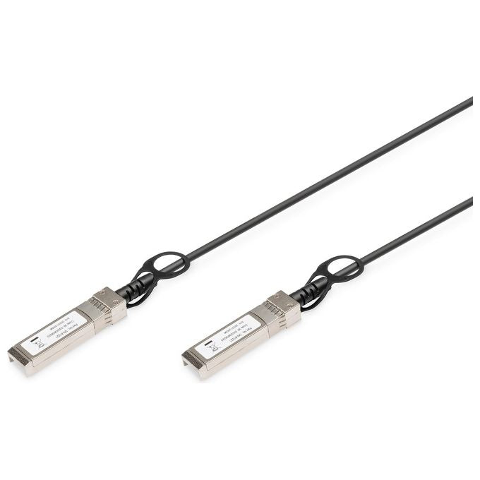 Digitus DN-81226 Cavo DAC SFP+ 10G 10 m Twinax AWG24 1,0625-10,52 Gbps compatibile universale MSA colore Nero