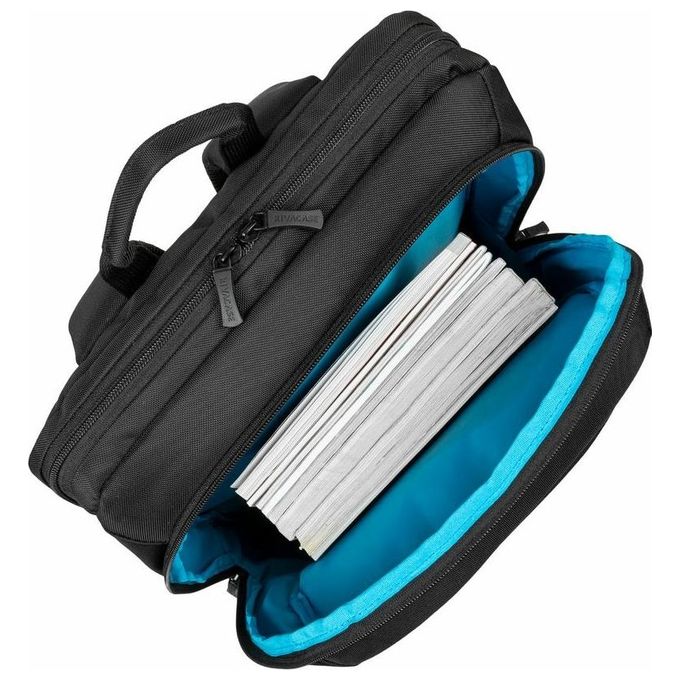 Rivacase 8267 BLACK Zaino City Backpack per Notebook 17.3'' Idrorepellente 2 Scomparti colore Nero