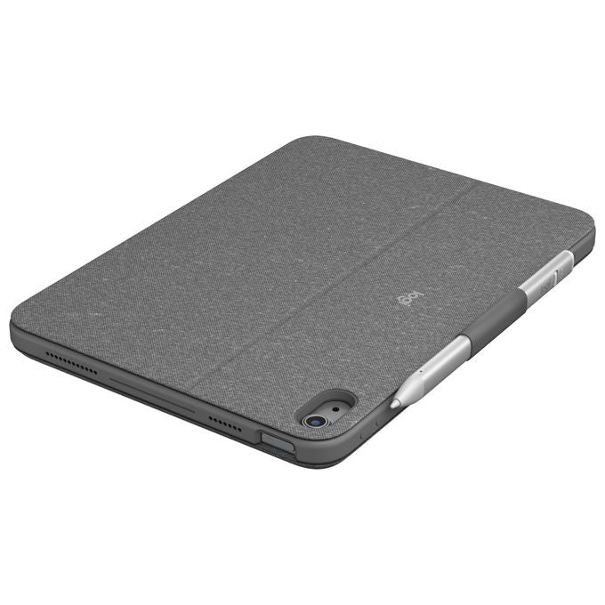 Logitech 920-011438 Combo Touch Custodia con Tastiera e Trackpad per iPad 10a Generazione QWERTY Italiano Smart Connector colore Grigio