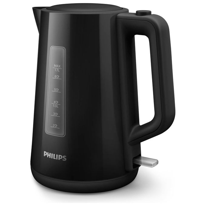 Philips HD9318-20 Serie 3000 Bollitore Elettrico 1,7 L 2200W base girevole 360° filtro anticalcare colore Nero