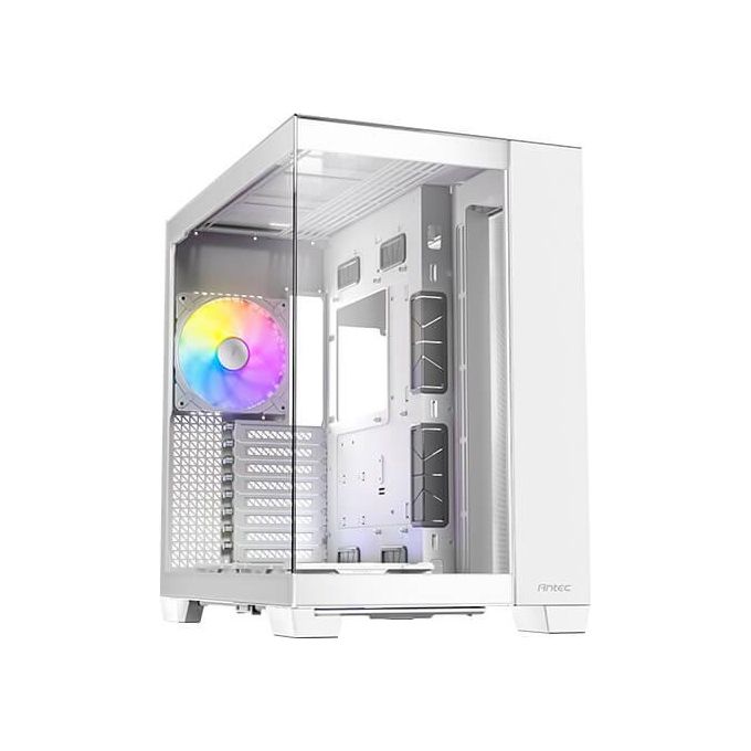 Antec C8 ARGB WHITE Case PC Full Tower Supporto E-ATX Vetro Temperato Senza Cuciture 2 Ventole 160 mm 1 Ventola 140 mm ARGB PWM USB Type-C 360 mm Radiatore colore Bianco