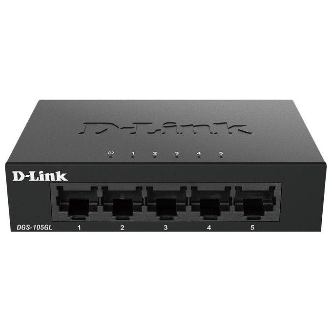 D-Link DGS-105GL-E Switch di Rete Non Gestito Gigabit Ethernet 10-100-1000 Nero