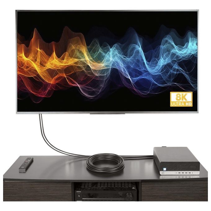 StarTech.com DP14A-10M-DP-CABLE Cavo DisplayPort 1.4 Attivo Certificato VESA 10m 8K 60Hz 4K 120Hz HBR3 HDR10 MST DSC 1.2 HDCP 2.2 colore Nero